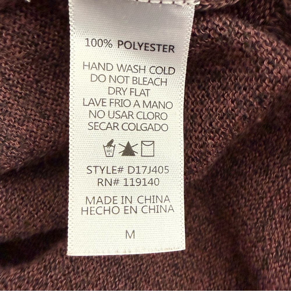 Burgundy Long Dolman Sleeve Cardigan - Picture 3 of 6